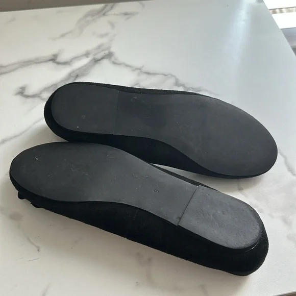 Pre owned J.Jill Elegant Black Floral Women's Flats - Picture 10 of 16